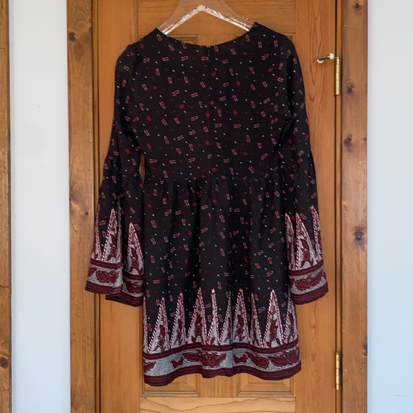 Paisley Boho Flying Tomato Mini Dress Anthropologie Large - Picture 5 of 5